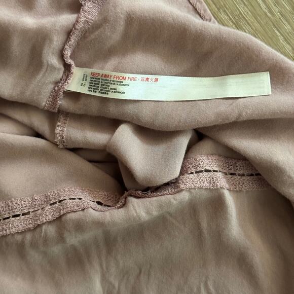 Intimately Free People Draped Front Slip Dress In Mauve Rose size Medium - Picture 8 of 11